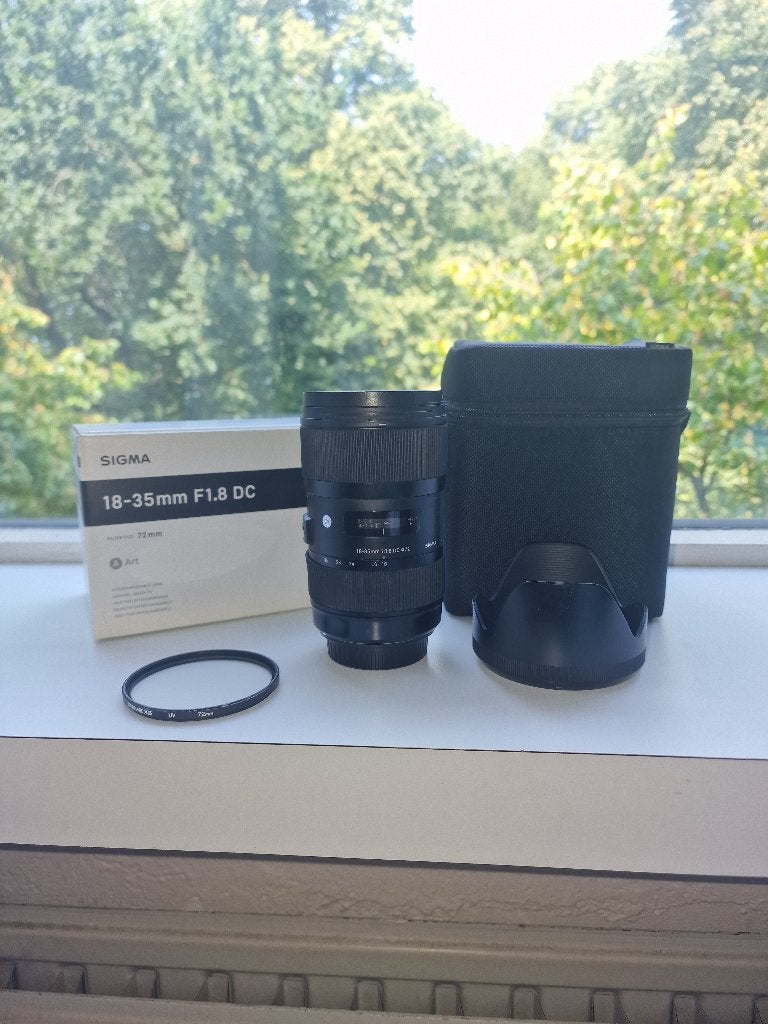 Sigma EF 18-35mm F1.8 ART lens, Beschermhoes/tas, Gebruikt, Sigma, Canon EF-S
