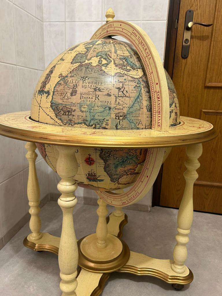 UNIEKE bar globe drank wereldbol barglobe minibar globebar, Ophalen, Zo goed als nieuw
