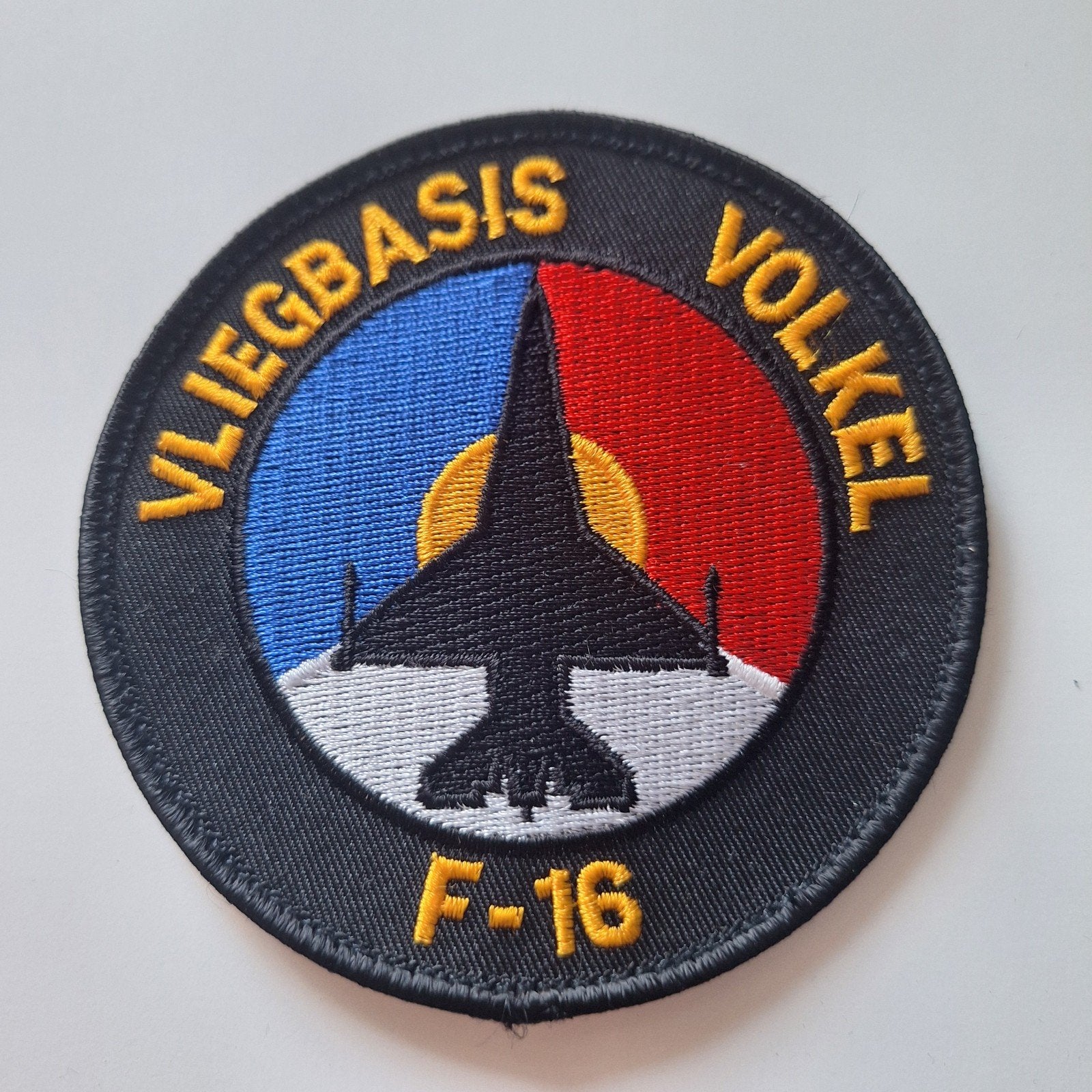 Patch Vliegbasis Volkel F-16 met klittenband, Ophalen of Verzenden, Luchtmacht, Nederland, Embleem of Badge