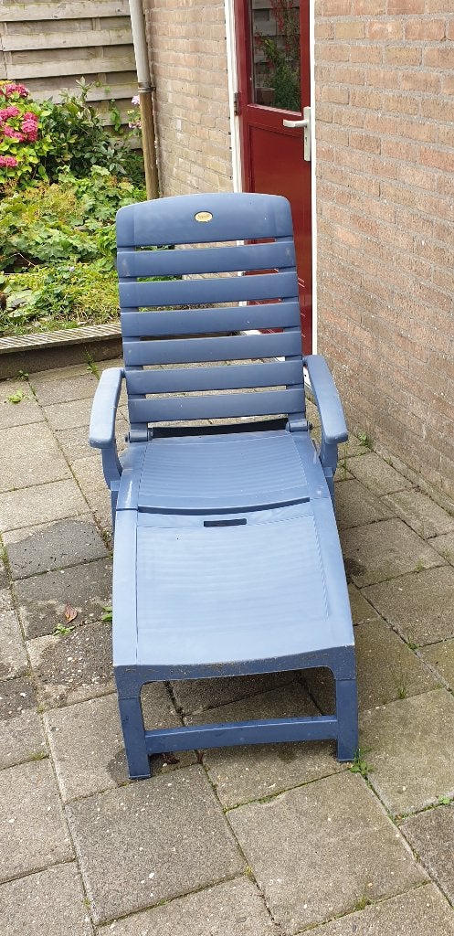Ligbed/Tuinstoel, Tuin en Terras, Ligbedden, Ophalen, Zo goed als nieuw, Kunststof, Verstelbaar