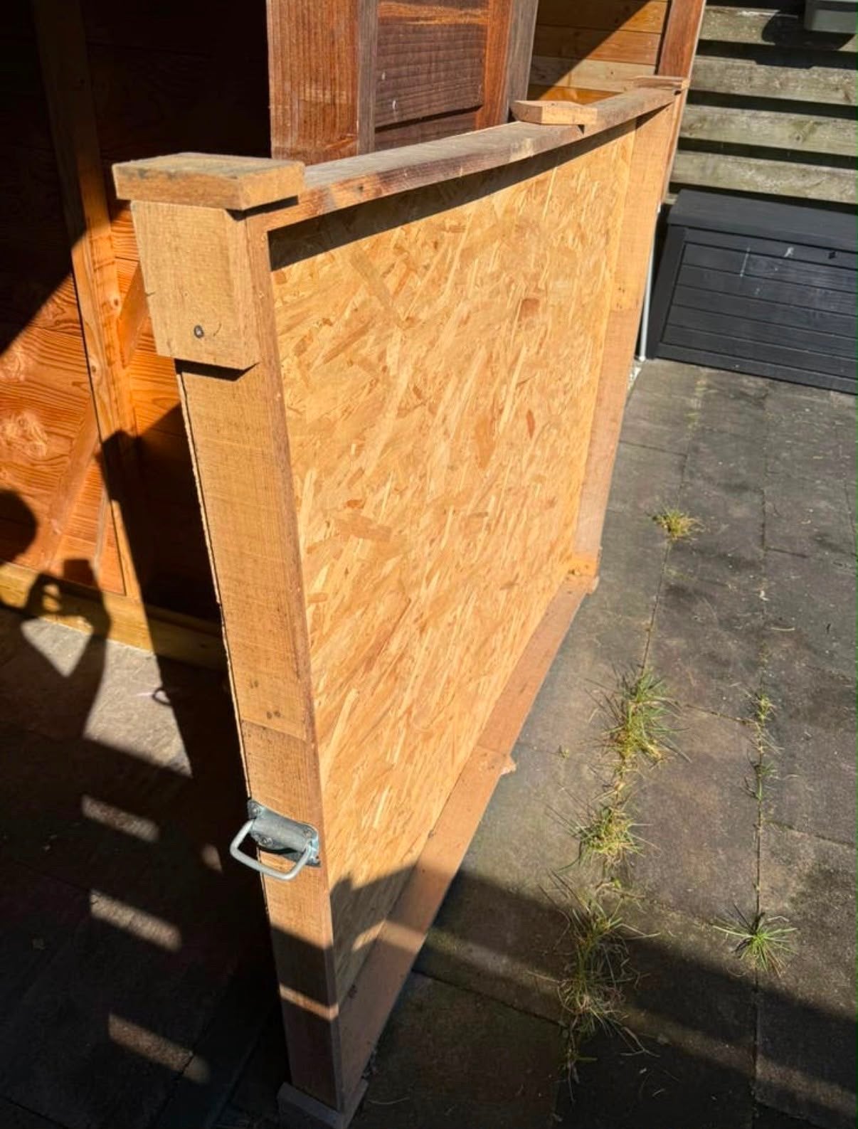Gratis: OSB-plaat met houten frame, Doe-het-zelf en Verbouw, Hout en Planken, Gebruikt, Overige typen, Overige houtsoorten, 200 tot 250 cm