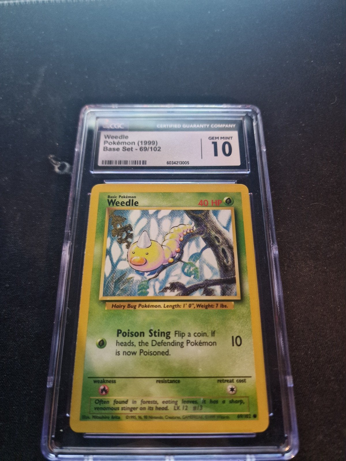 Base set Weedle gem mint 10, Ophalen of Verzenden
