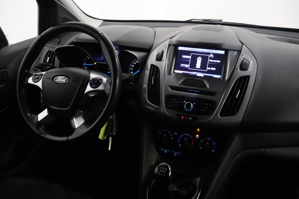 Ford Transit Connect 1.5 TDCI L2 EURO 6 - Airco - Navi - Cru, Gebruikt, 4 cilinders, Zwart, Origineel Nederlands