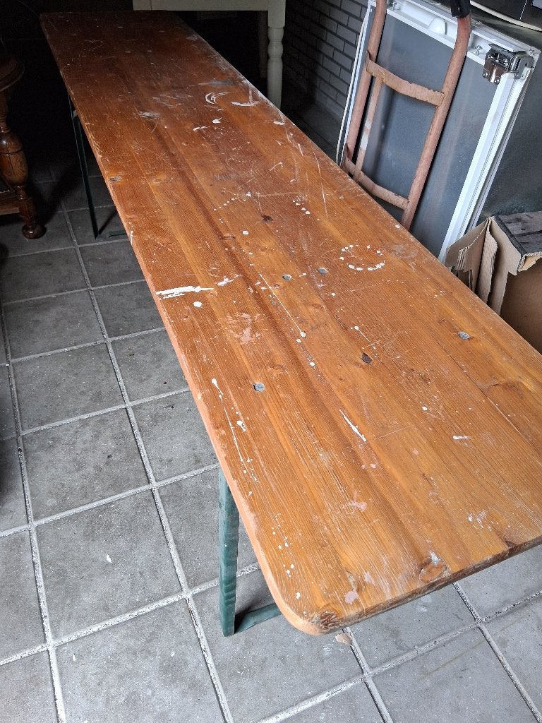 Biertafel, Ophalen, Gebruikt, Inklapbaar, Rechthoekig