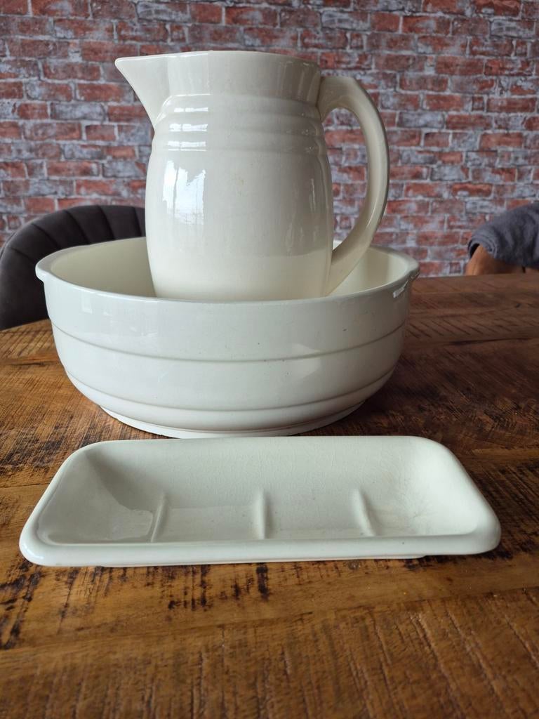 Vintage lampetstel, Antiek en Kunst, Antiek | Keramiek en Aardewerk, Ophalen
