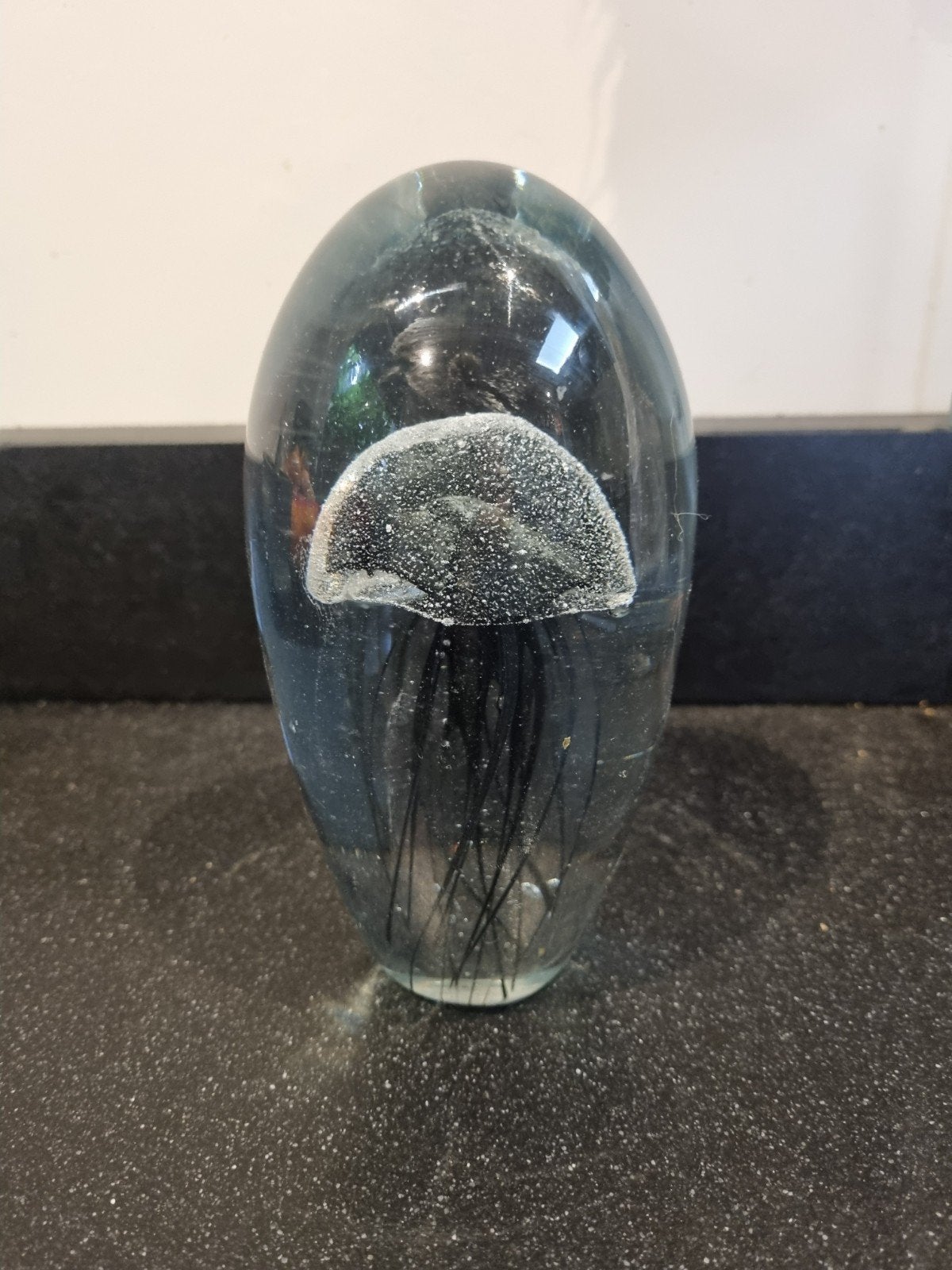 Glazen kunst kwal, Ophalen of Verzenden, Gebruikt, Zwart, Glas