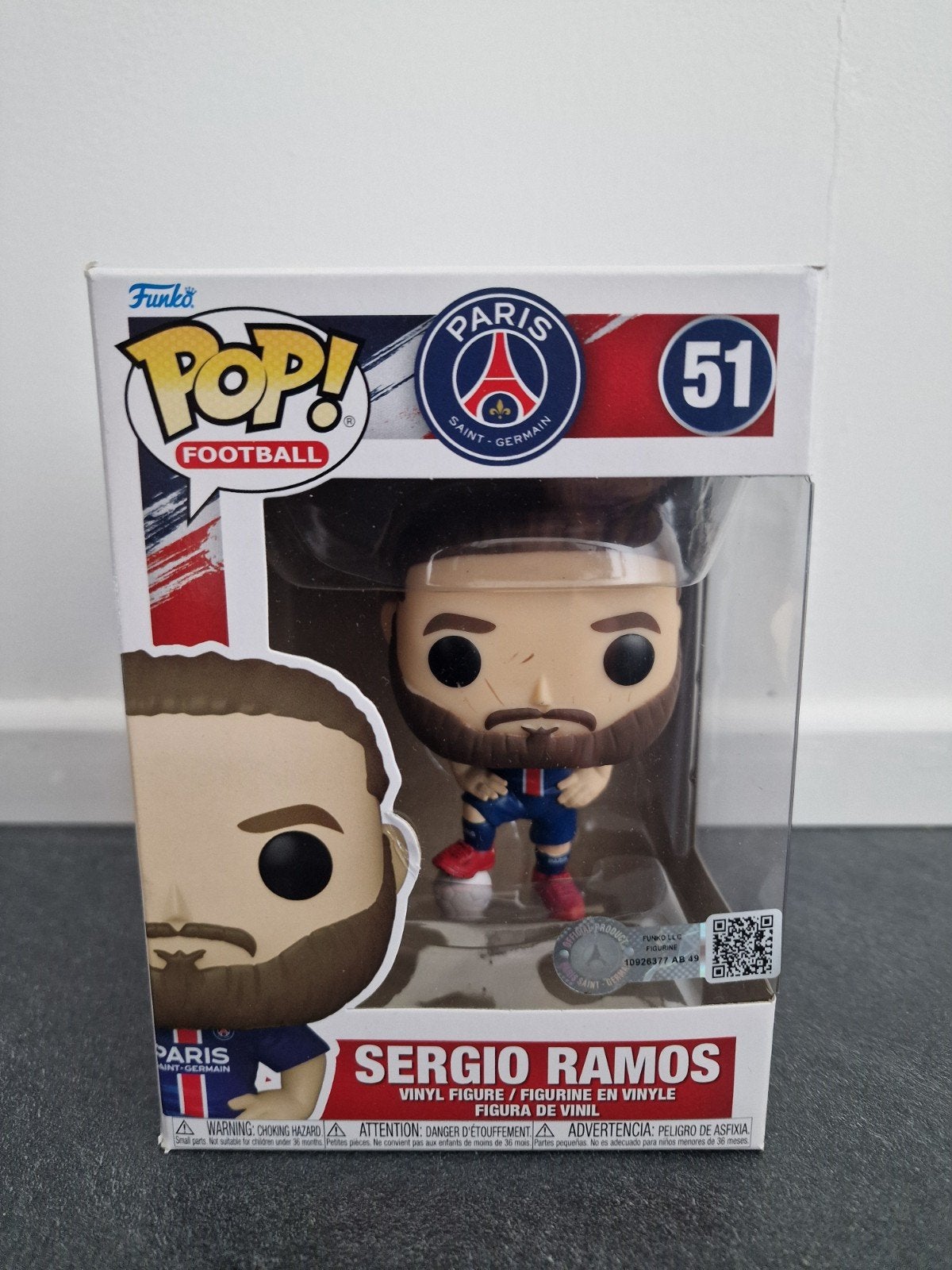 Funko Pop! Football: Sergio Ramos (PSG) #51, Ophalen of Verzenden