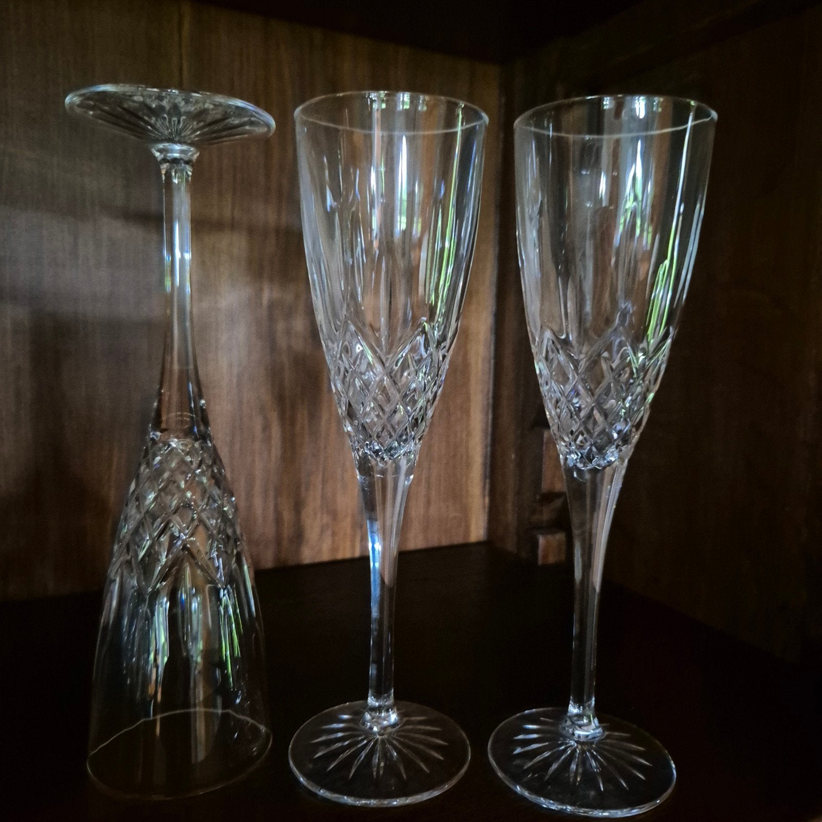 3 mooie champagne glazen, Ophalen of Verzenden, Zo goed als nieuw, Overige typen