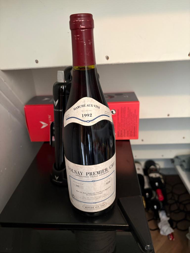 Volnay Premier Cru 1992 - Exclusieve Rode Bourgogne Wijn, Ophalen, Gebruikt, Frankrijk, Rode wijn
