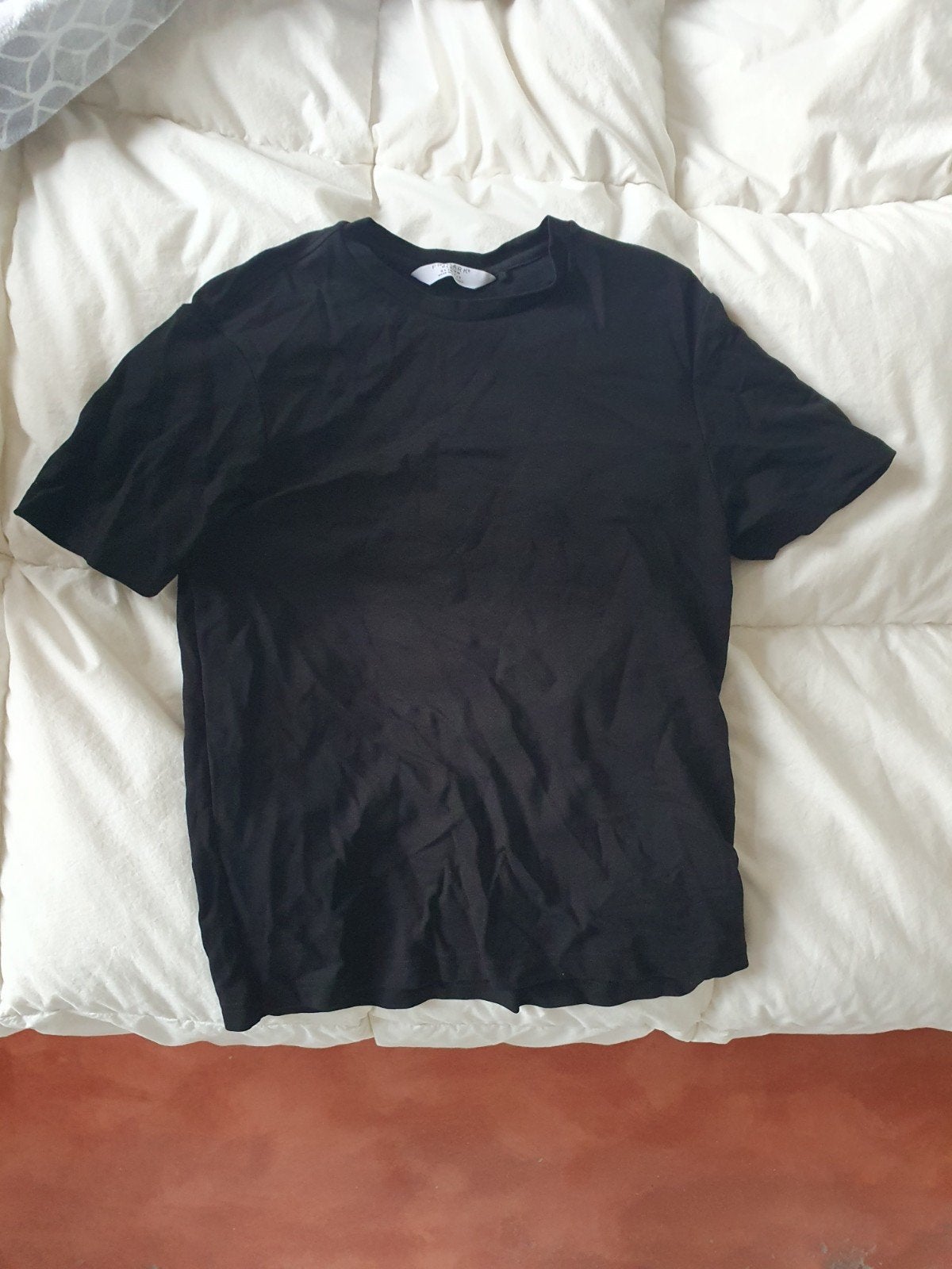 Primark Zwart Slim Fit T-shirt - Maat M, Kleding | Heren, T-shirts, Maat 48/50 (M), Zwart, Ophalen of Verzenden, Gedragen