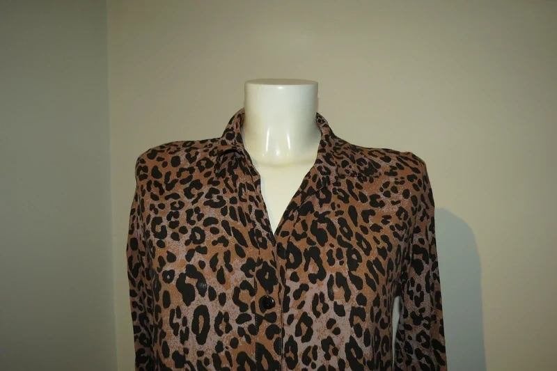 Fabienne Chapot nette blouse jaguar print mt S, Bruin, Verzenden, Zo goed als nieuw, Fabienne Chapot