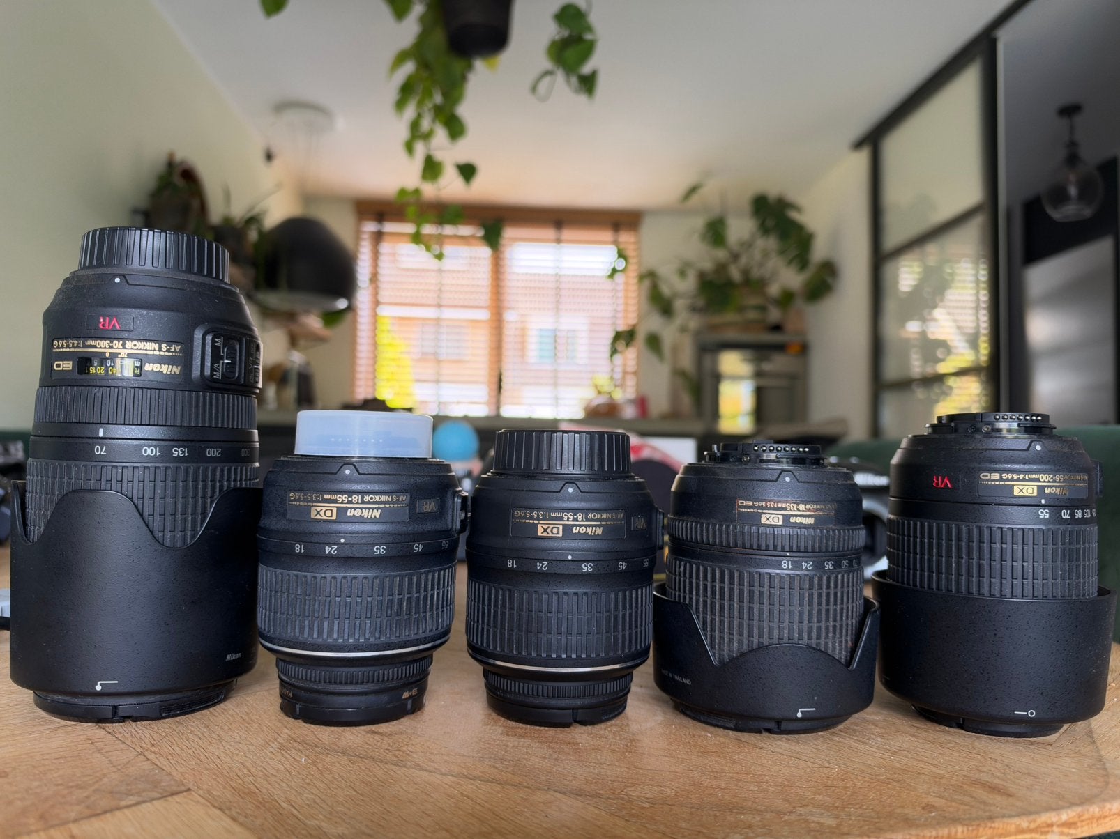 Nikon DSLR set D7100 D3200 D60 + 5 lenzen + filters + tassen, Audio, Tv en Foto, Gebruikt, Spiegelreflex, Ophalen of Verzenden