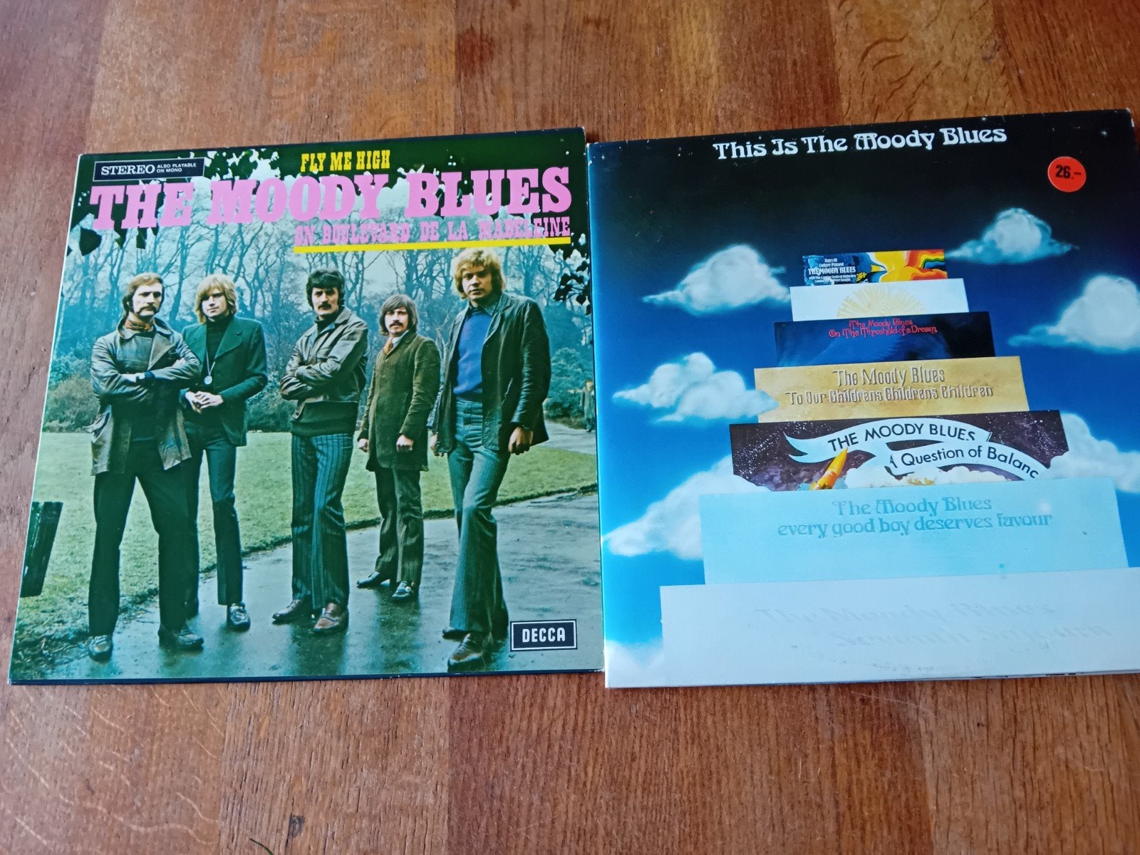 The Moody Blues - Fly Me High / This Is The Moody Blues LP, LP, Ophalen of Verzenden, Complilatie, 12 inch