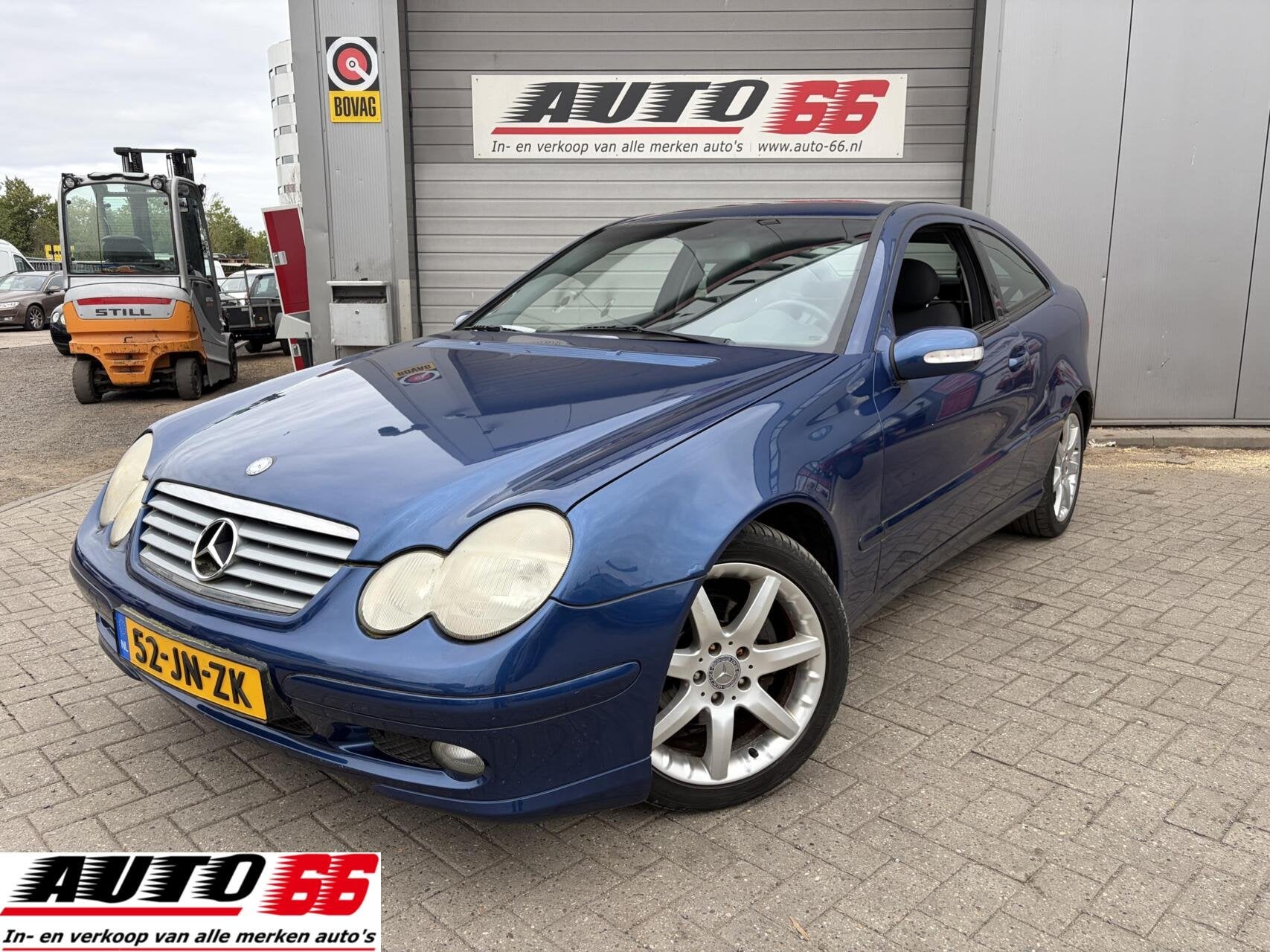 Mercedes C-klasse Sportcoupé 180 K., Auto's, Automaat, Zwart, Met garantie (alle), 1796 cc