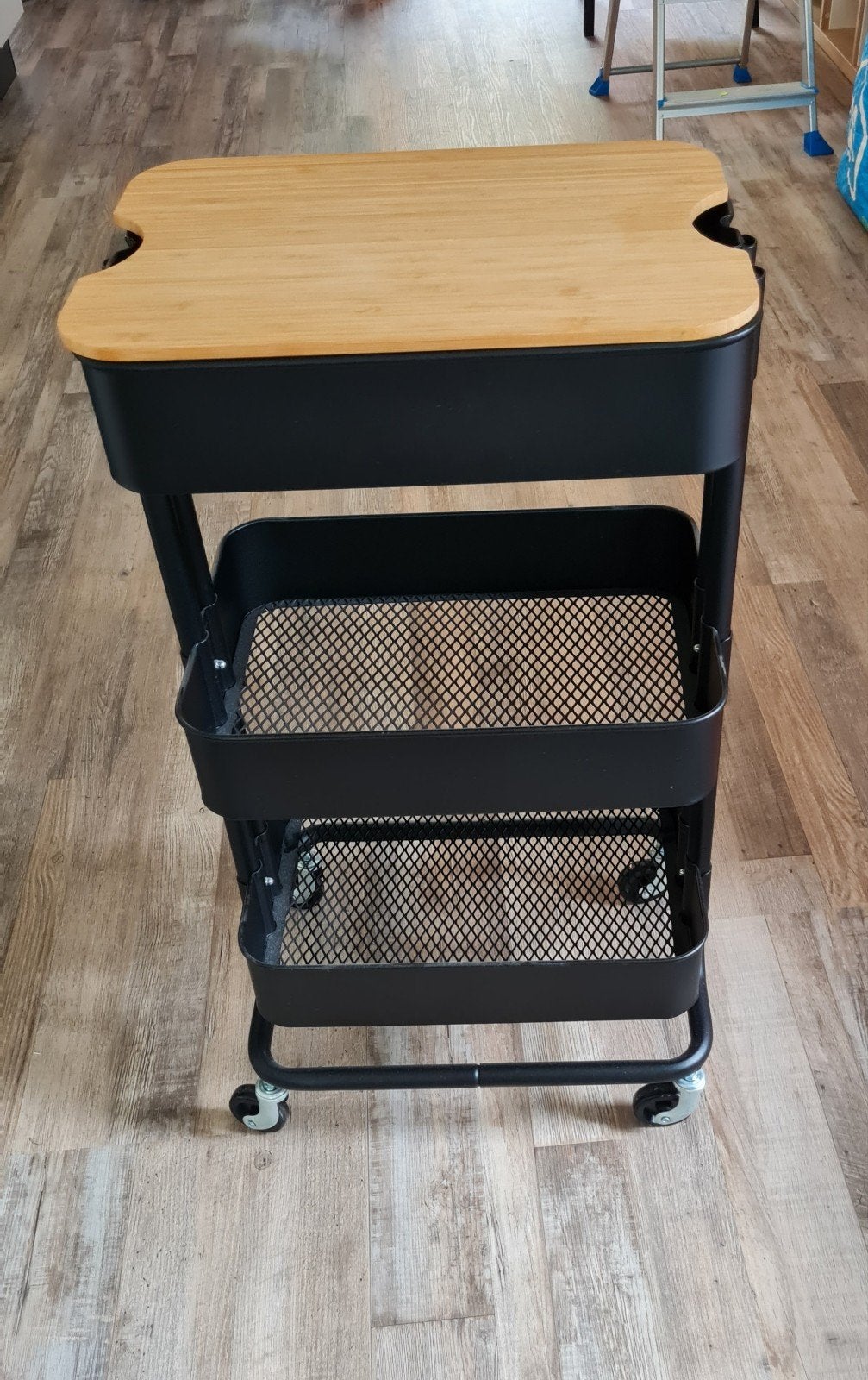 Keukentrolley op wieltjes Ikea, zwart., Huis en Inrichting, Ophalen, Zo goed als nieuw, Zwart, IKEA