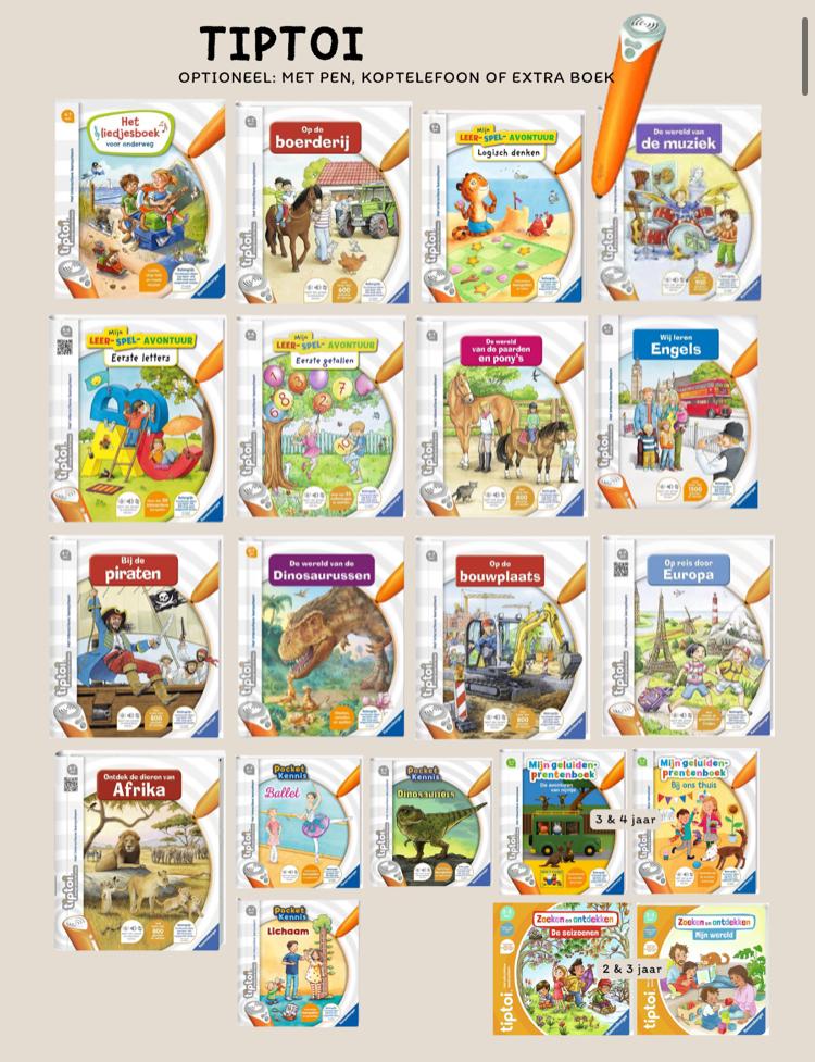 Tiptoi huren met uitgebreide keuze aan Tiptoi boeken, Ophalen of Verzenden, Zo goed als nieuw, Jongen of Meisje