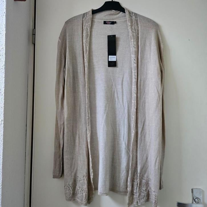 Enjoy vest maat L, Beige, Maat 42/44 (L), Enjoy, Nieuw
