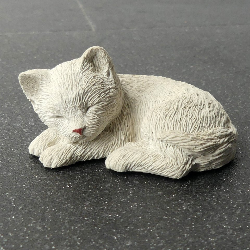 Sandicast beeldje Lil' Snoozers S36 Cuddles slapend poesje, Ophalen of Verzenden, Gebruikt, Dier