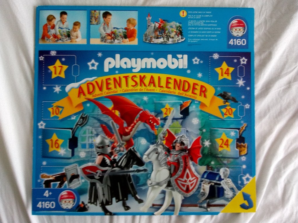 Playmobil set 4160 adventskalender draken / drakenland, Ophalen of Verzenden, Zo goed als nieuw