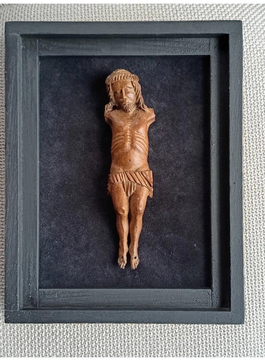 Antiek houten corpus Christi 18e 19e eeuw, Verzenden