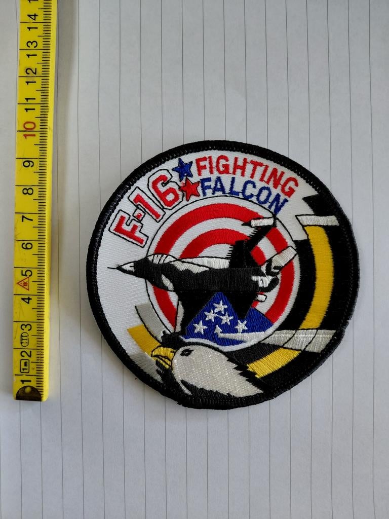 F-16 Fighting Falcon Patch - Militair Vliegtuig Embleem, Ophalen of Verzenden