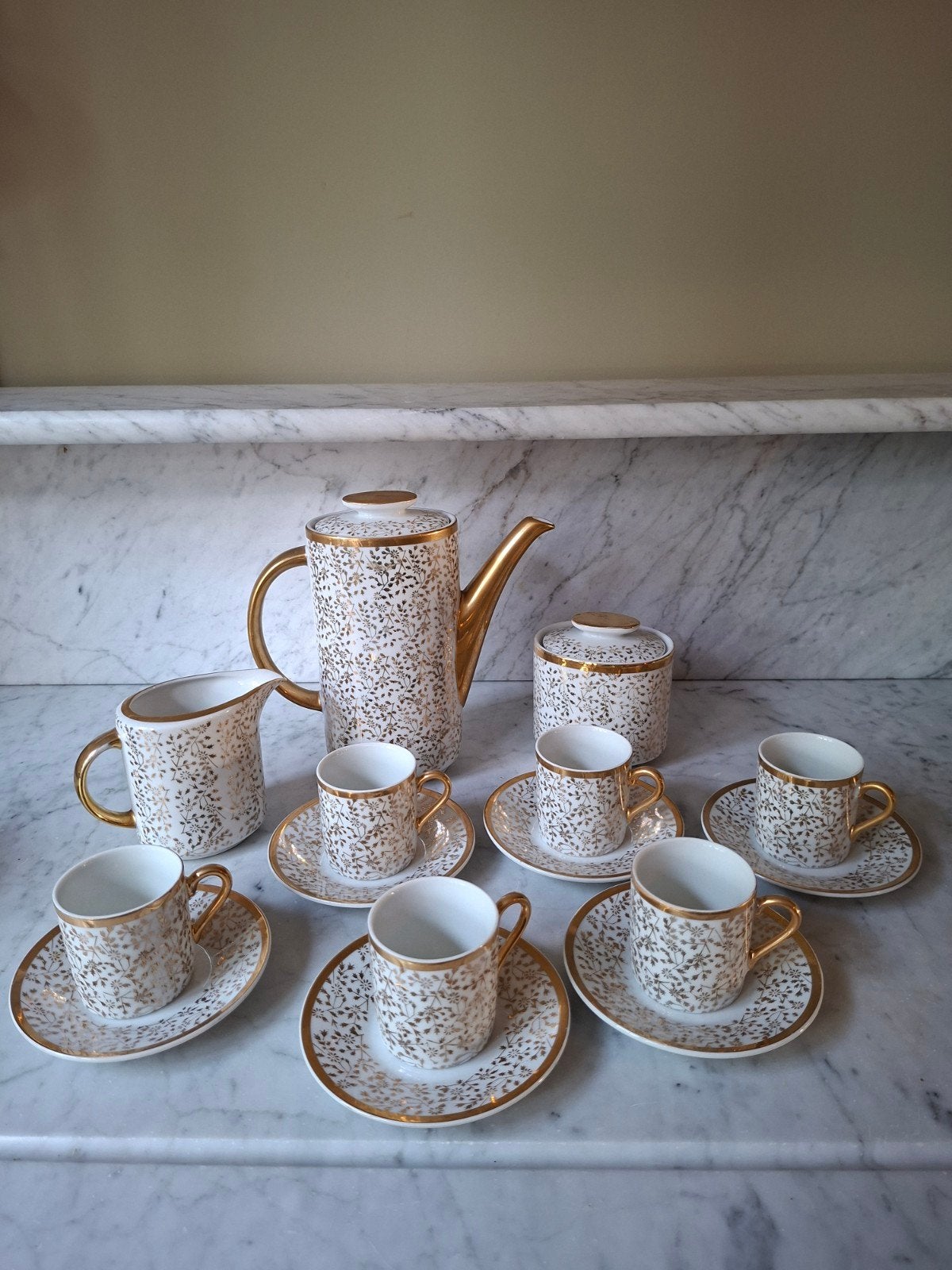 Vintage Koffieservies / Espressoset - Kronester Bavaria, Ophalen of Verzenden