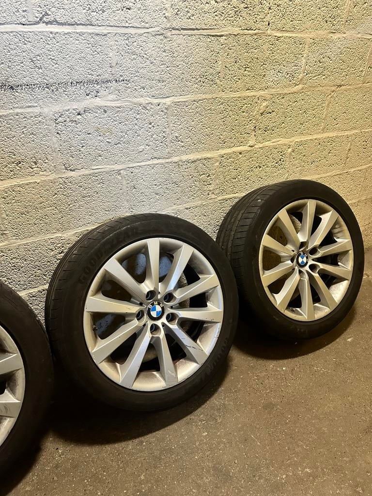 BMW 18-inch Styling 328 velgen met banden 245/45R18, Ophalen, Gebruikt
