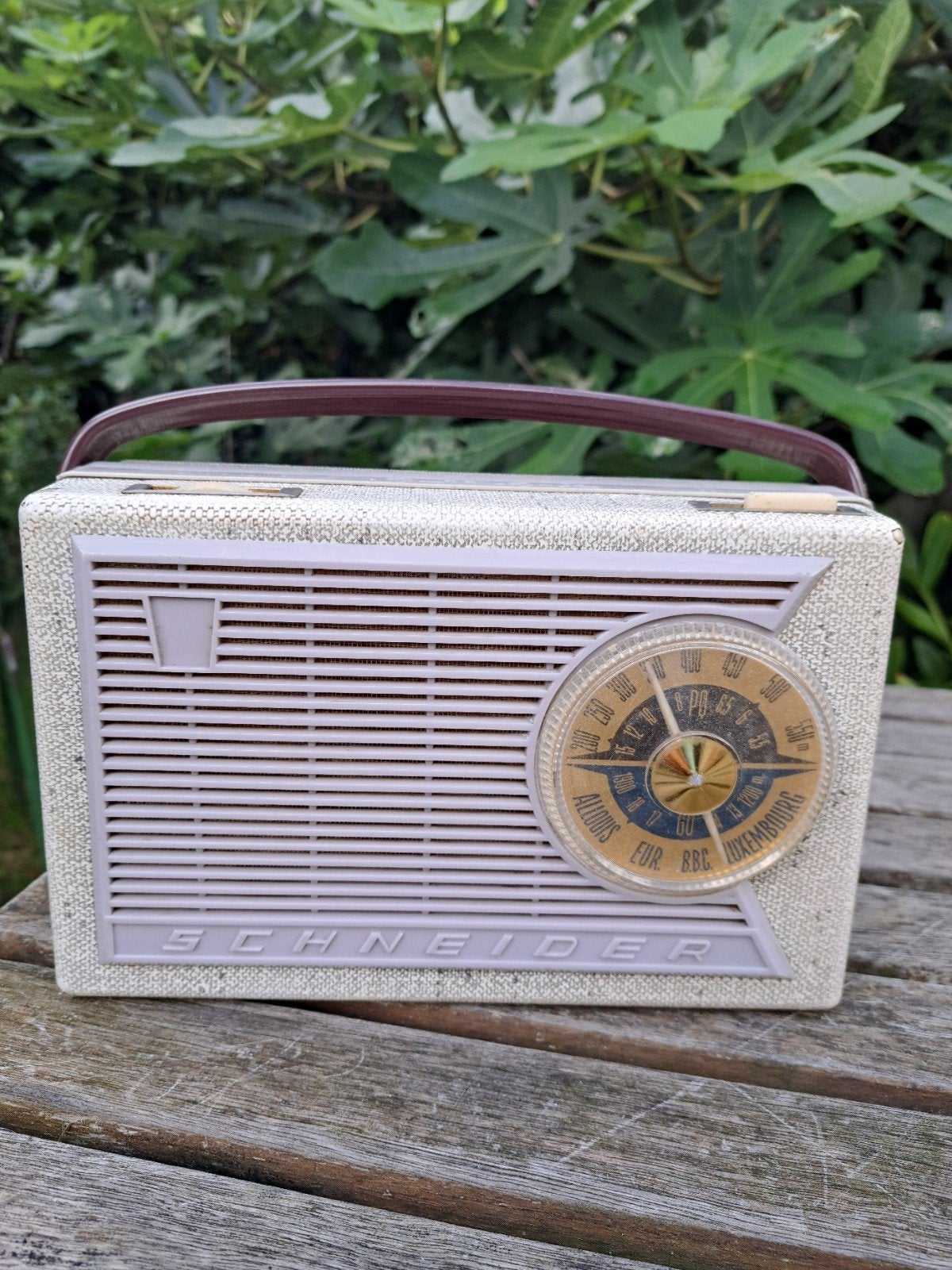 Vintage Schneider Transistorradio - Werkt nog!, Ophalen of Verzenden, Gebruikt, Transistorradio