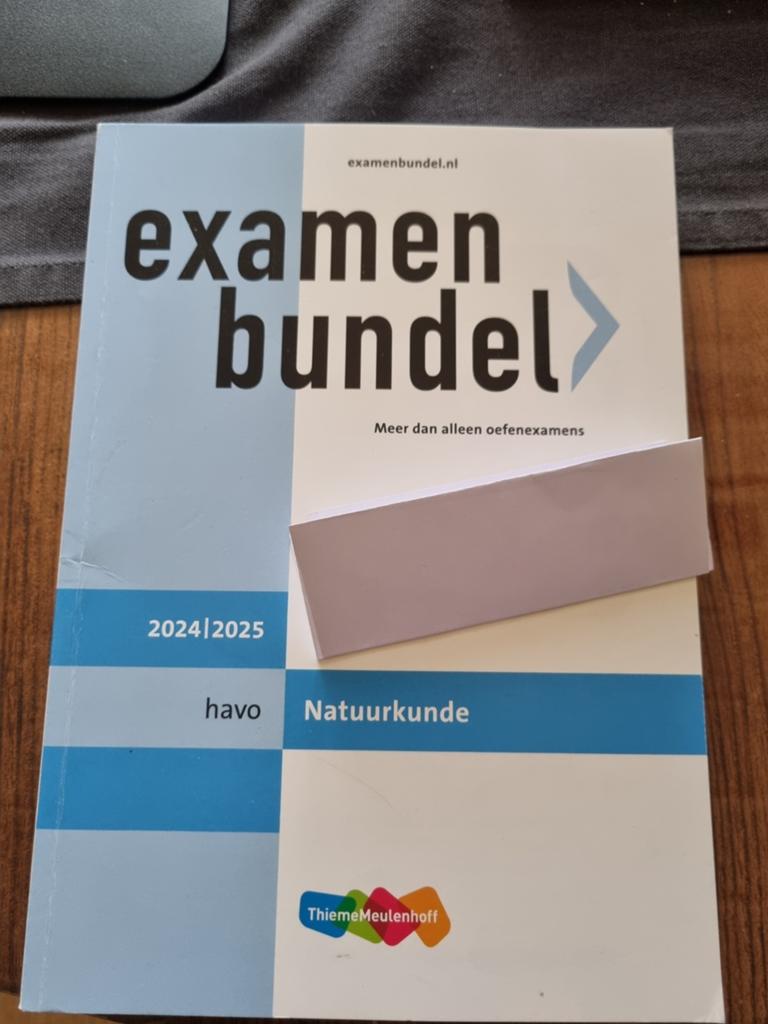 Examenbundel Natuurkunde HAVO 2024/2025, Boeken, Natuurkunde, Ophalen of Verzenden, Zo goed als nieuw, HAVO