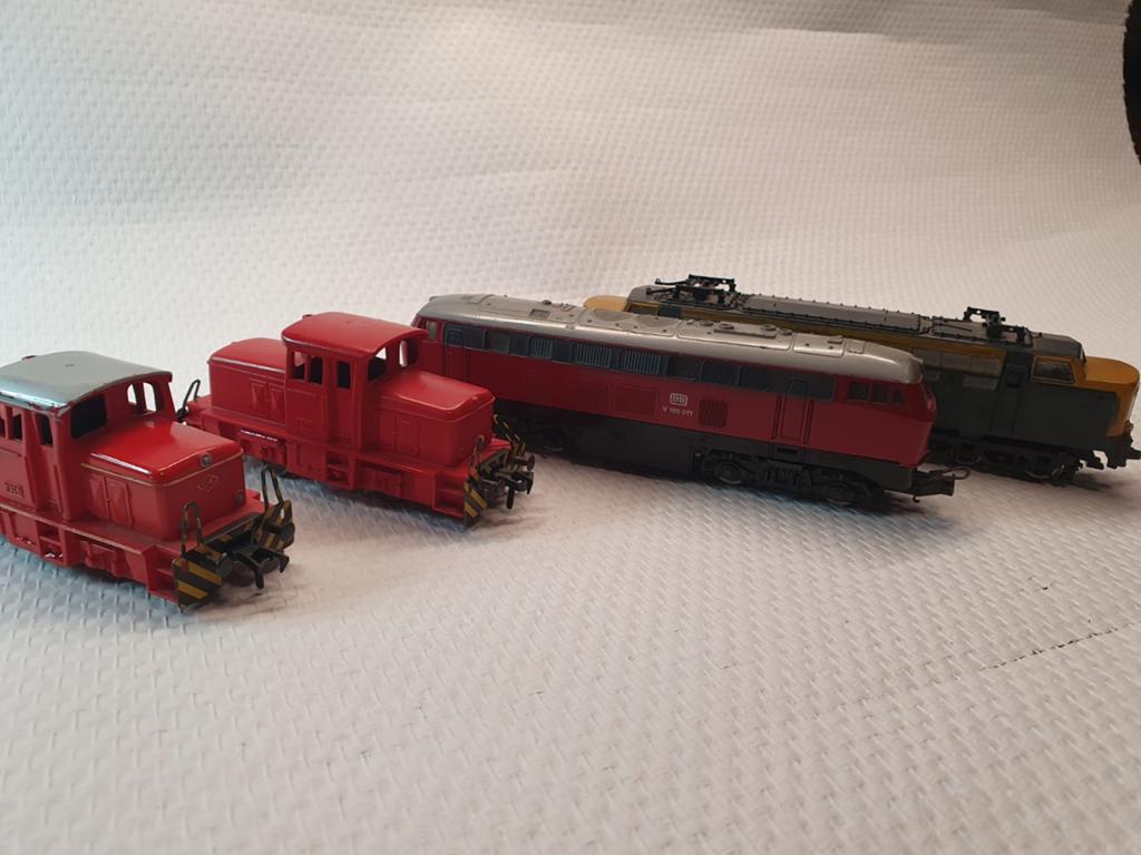4 H0 locomotieven (Lima/Fleischmann) - voor onderdelen/repar, Hobby en Vrije tijd, Ophalen of Verzenden