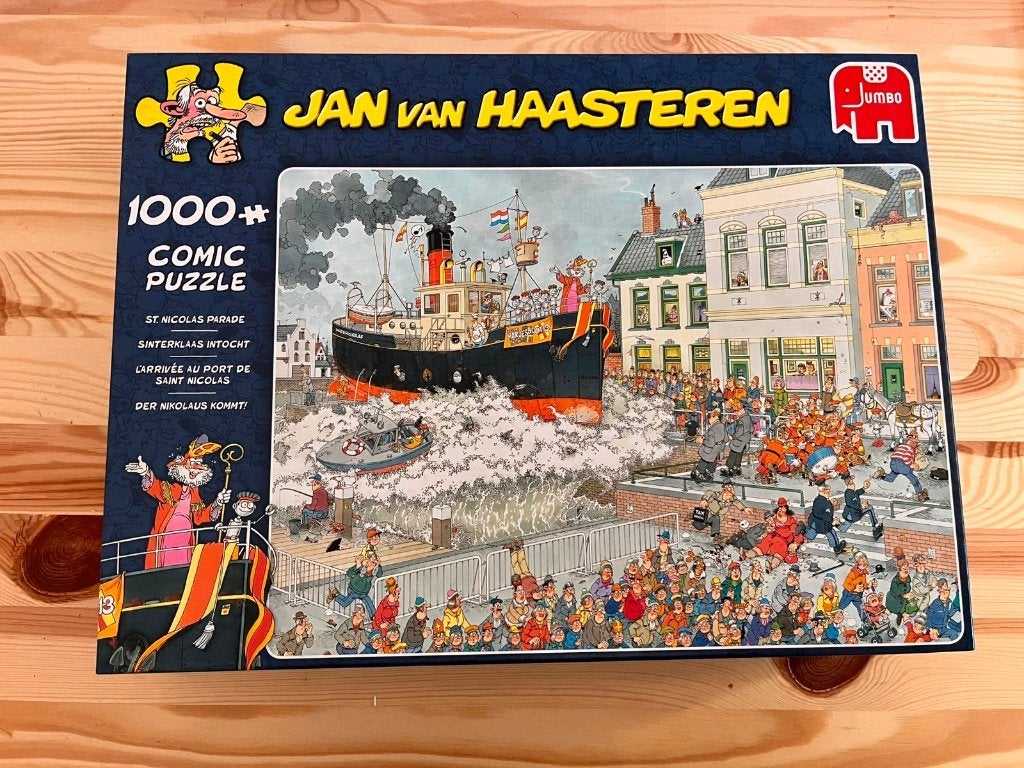 Jan van Haasteren Sinterklaas Intocht – 1000 stukjes, Hobby en Vrije tijd, Denksport en Puzzels, Ophalen of Verzenden, 500 t/m 1500 stukjes