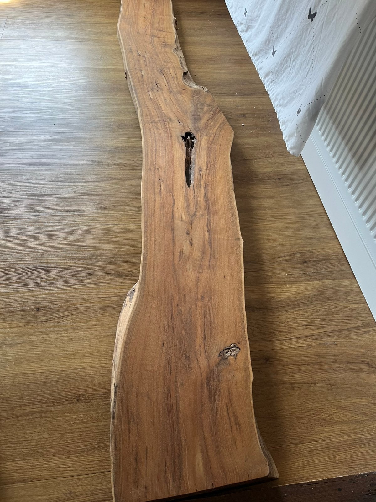 Acacia plank schaaldeel, Ophalen, Minder dan 25 mm, Zo goed als nieuw, Plank