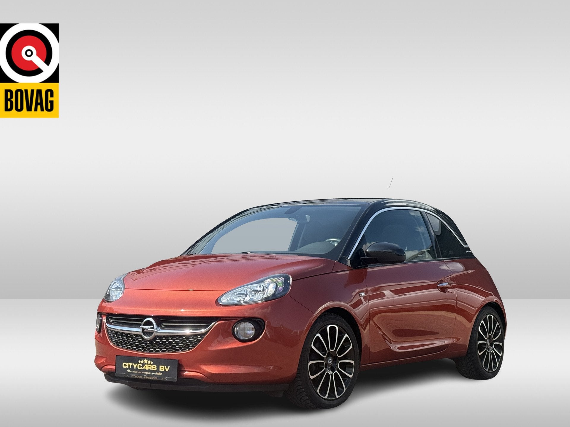 Opel ADAM 1.4 Glam 101 pk panoramadak apple carplay climate, Voorwielaandrijving, Gebruikt, 4 stoelen, Bedrijf