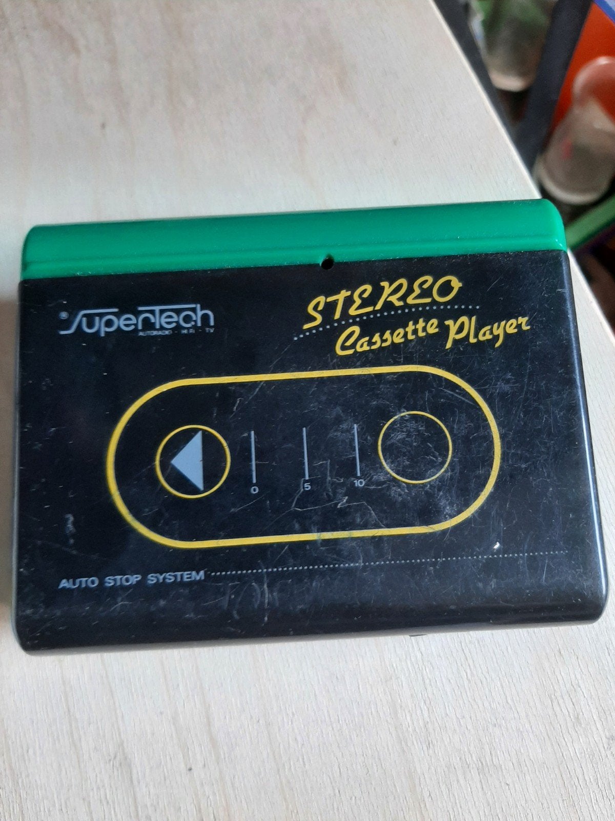 Supertech Stereo Cassette Player - Vintage Walkman, Ophalen of Verzenden, Walkman
