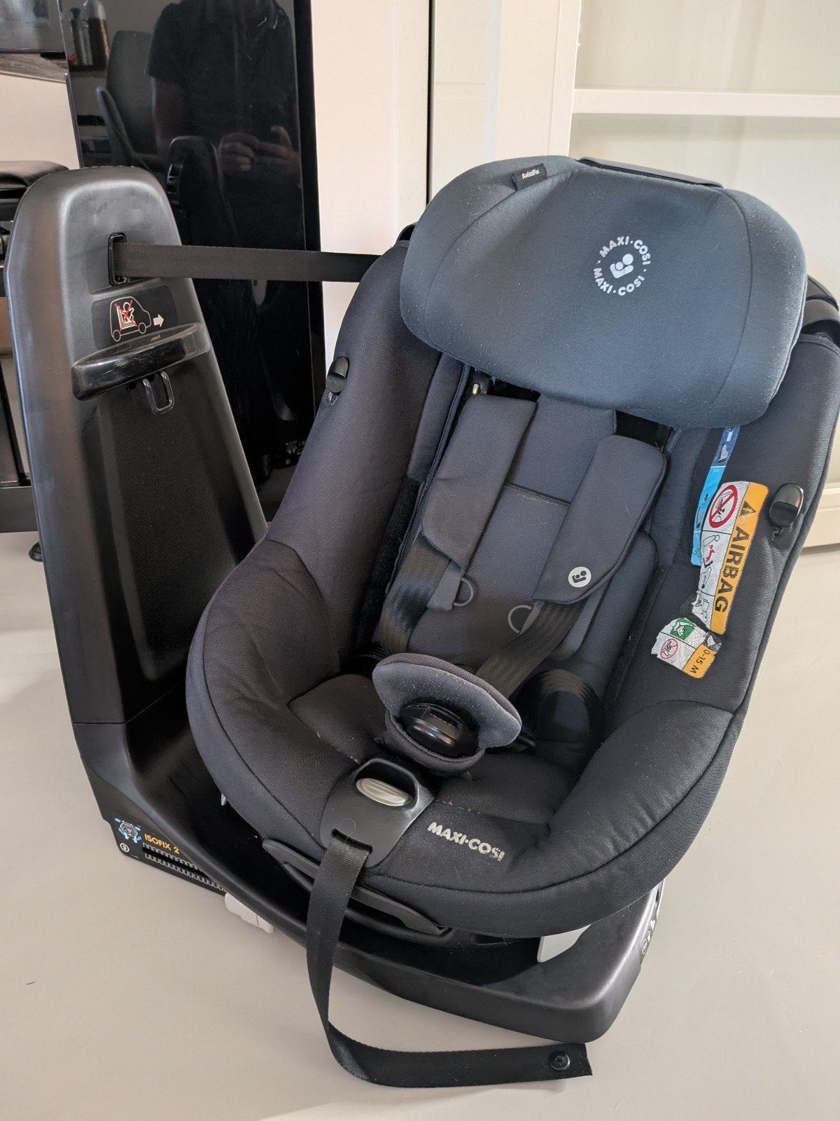 Maxi-Cosi AxissFix iSize 360 Draaibaar Autostoeltje, Kinderen en Baby's, Autostoeltjes, Ophalen, Verstelbare rugleuning, Gebruikt