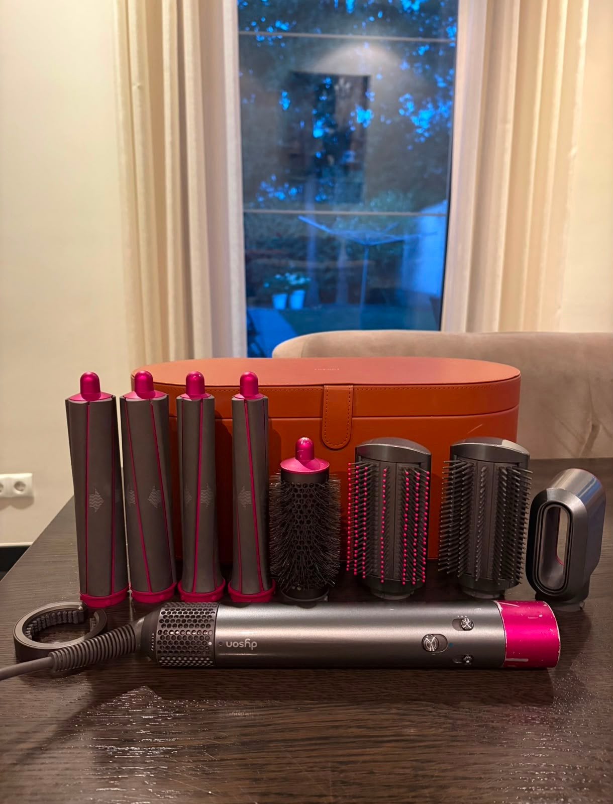 Dyson Air Wrap, Ophalen of Verzenden, Gebruikt, Föhn of Haardroger