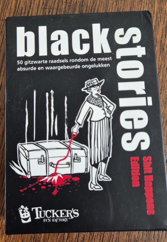 Black stories, Vijf spelers of meer, Ophalen of Verzenden, Zo goed als nieuw, Tucker's Fun Factory