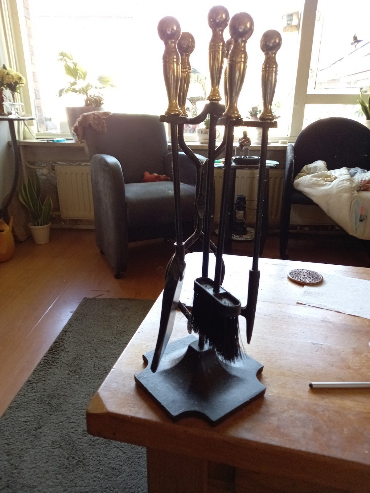een mooi haardstel 5 delig, Ophalen of Verzenden