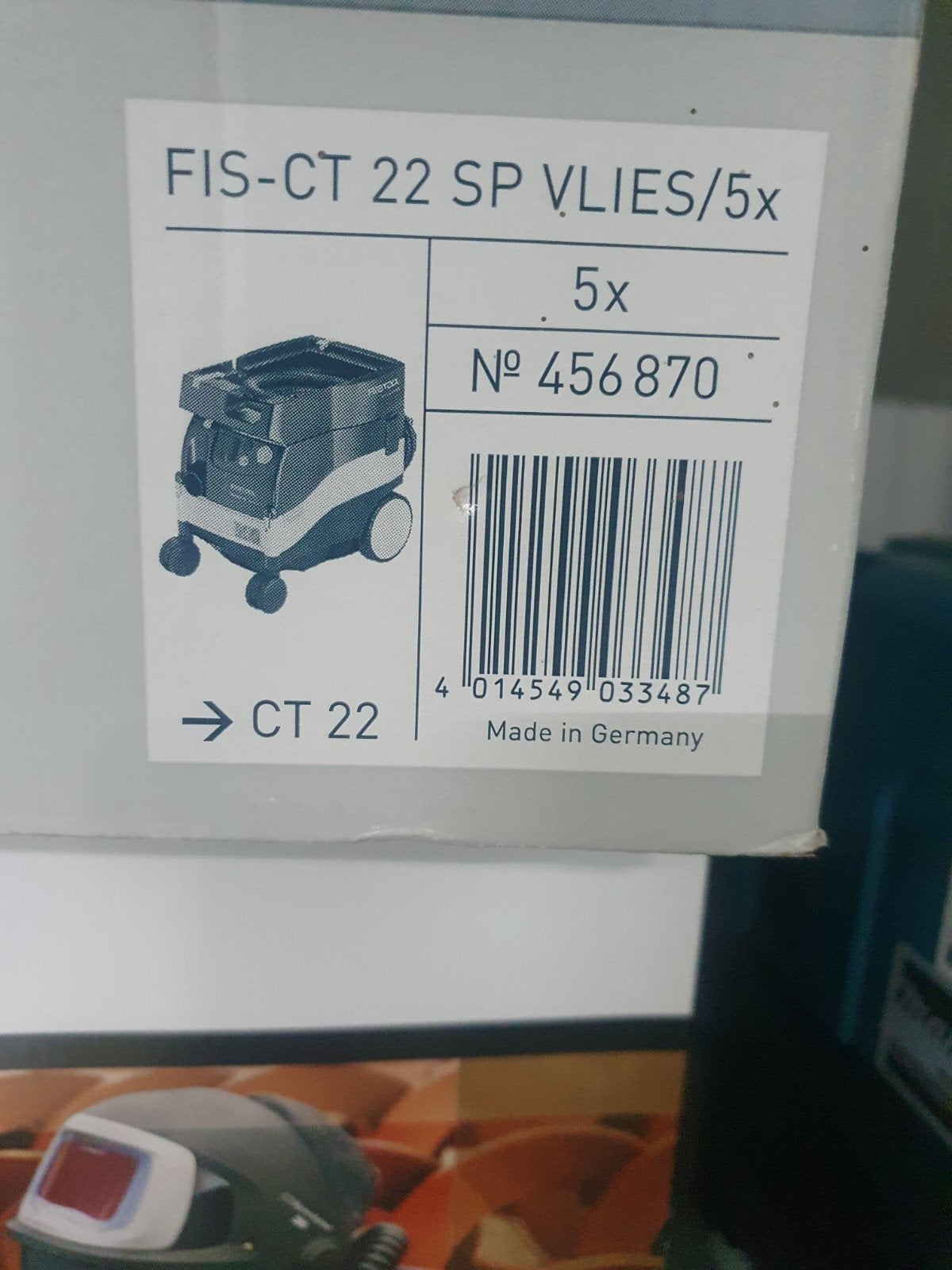 Festool FIS-CT 22 SP Vlies filterzakken (5 stuks), Doe-het-zelf en Verbouw, Ophalen of Verzenden, Nieuw