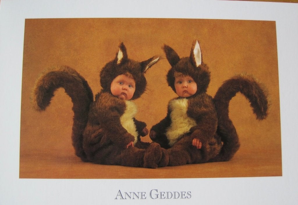 Anne Geddes - AGC036 - kinderen als eekhoorn - 2003 - nieuw, Verzenden, 1980 tot heden, Ongelopen, Kinderen