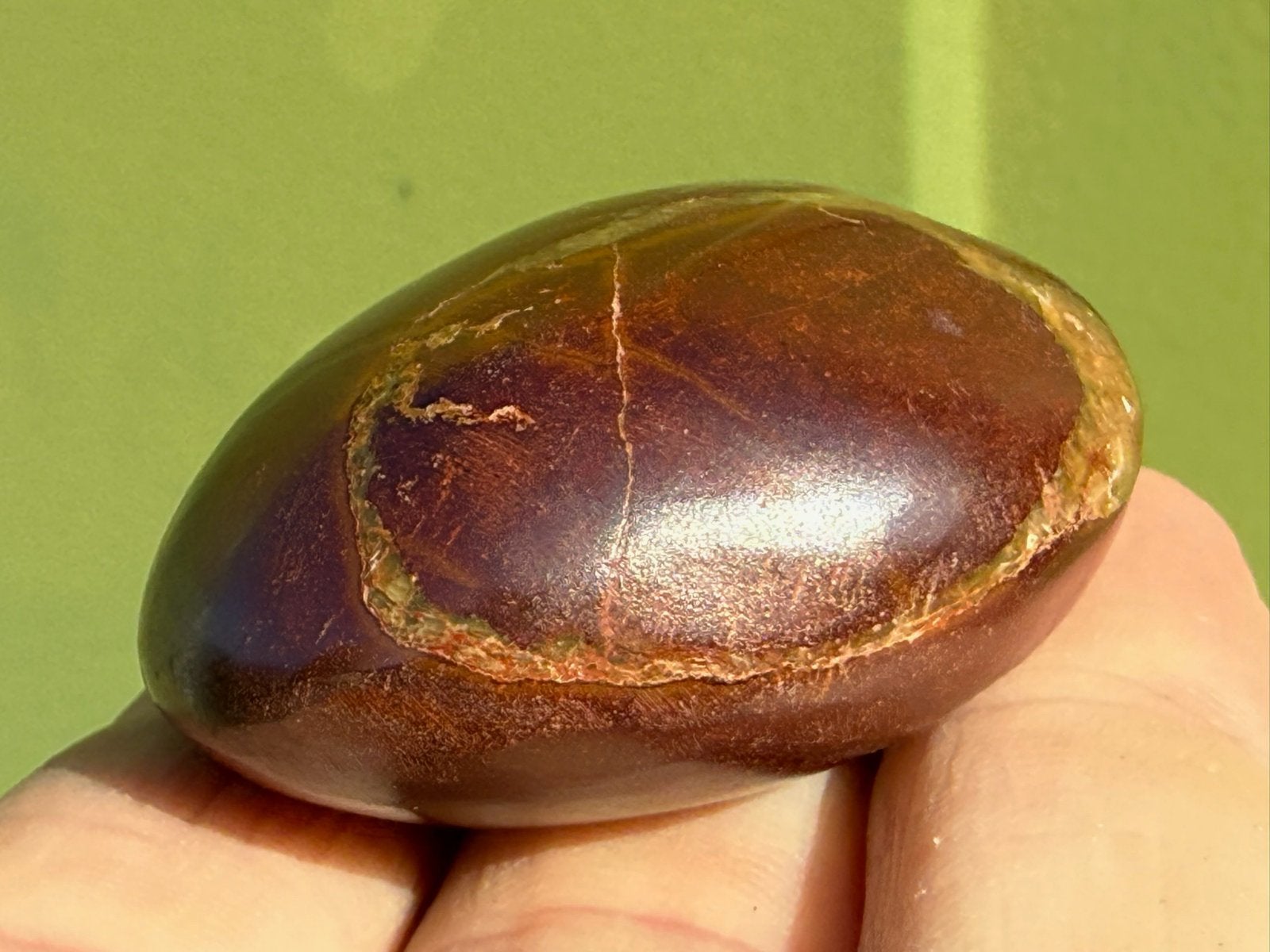 66 Rode Septari handsteen edelsteen mineralen