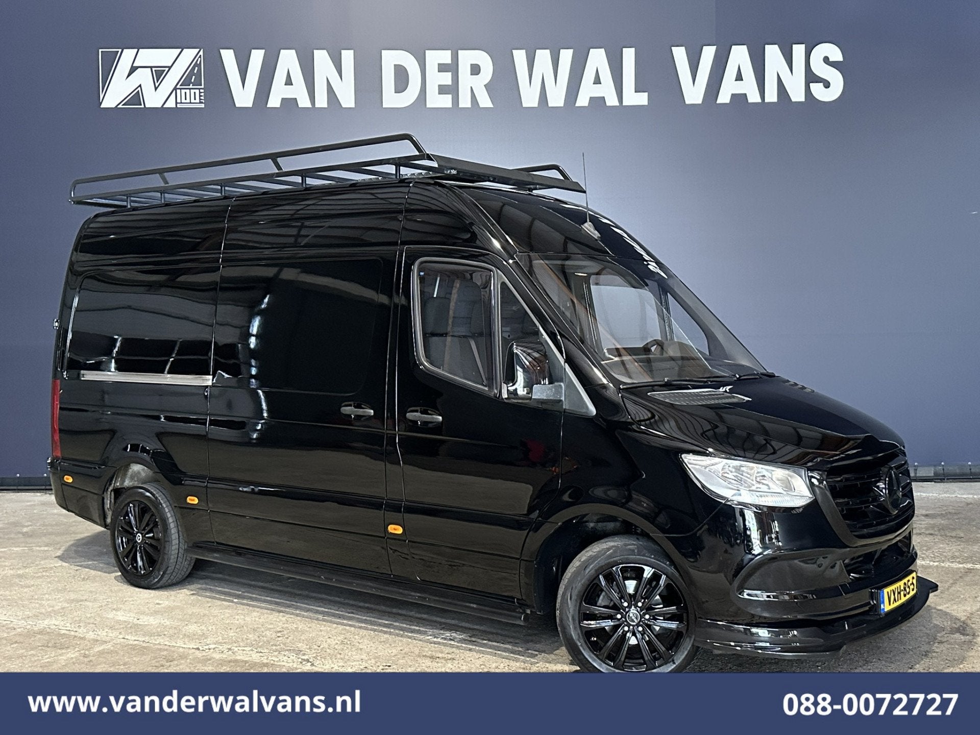 Mercedes-Benz Sprinter 314 CDI 143pk L2H2 Euro6 Airco | Impe, Gebruikt, 2000 kg, Zwart, Mercedes-Benz