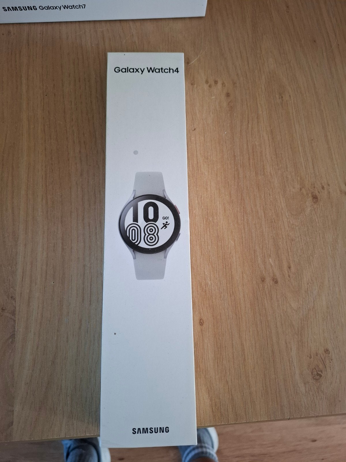 Samsung Galaxy Watch4 - Zilver met paarse band, Gebruikt, Ophalen of Verzenden, GPS, Samsung