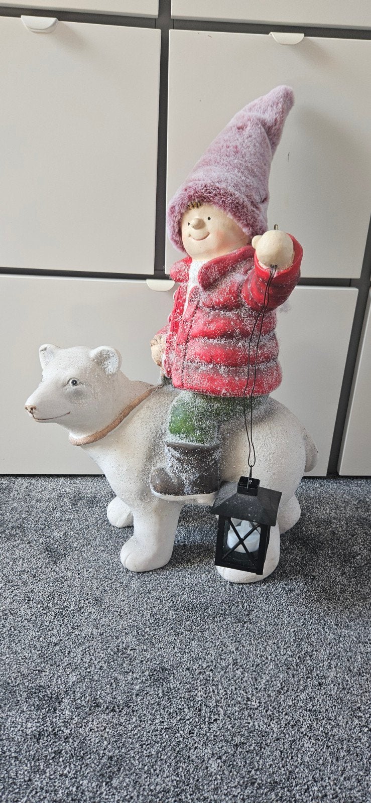 Beeld voor binnen winters tafereel, Ophalen