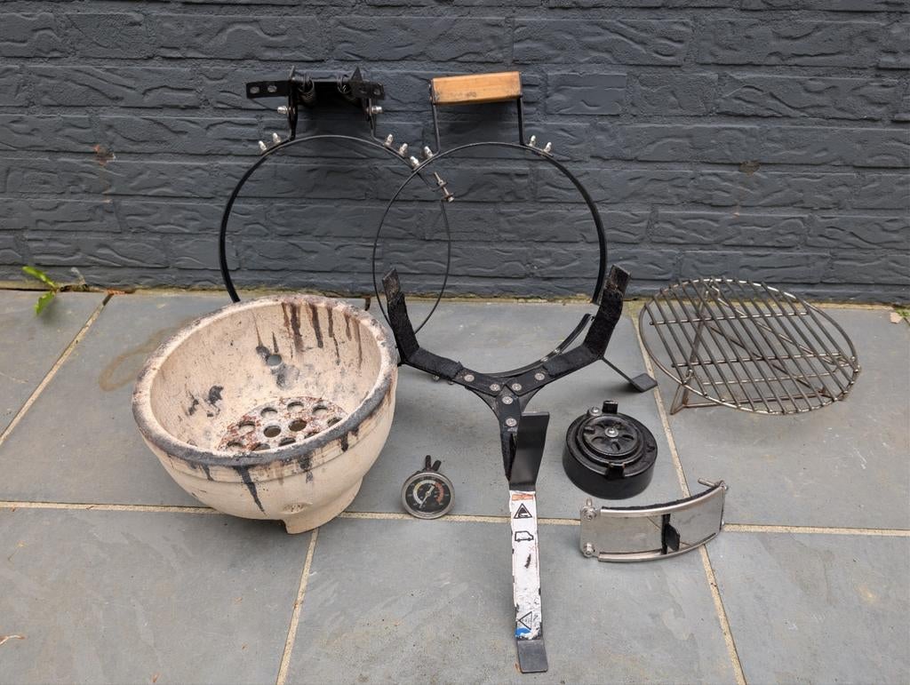 Lokkii mini-kamado 32 cm alleen toebehoren, Ophalen of Verzenden, Gebruikt