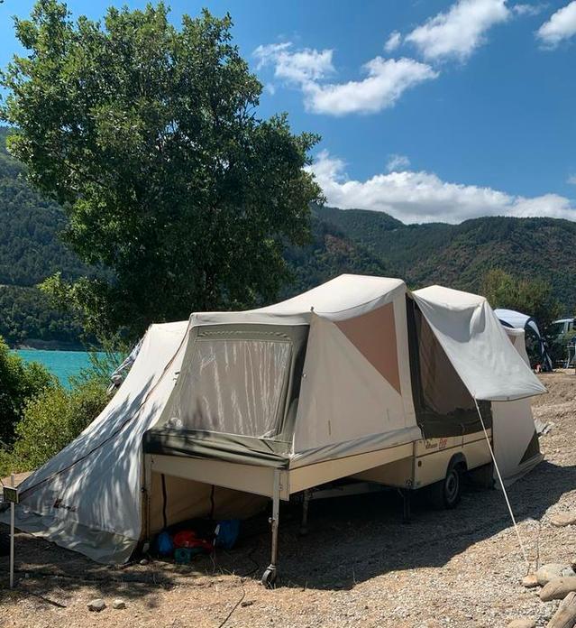Holtkamper Flyer Expedition - Complete Vouwwagen, Caravans en Kamperen, Vouwwagens, Ophalen, Tot en met 5, Aanwezig, Holtkamper