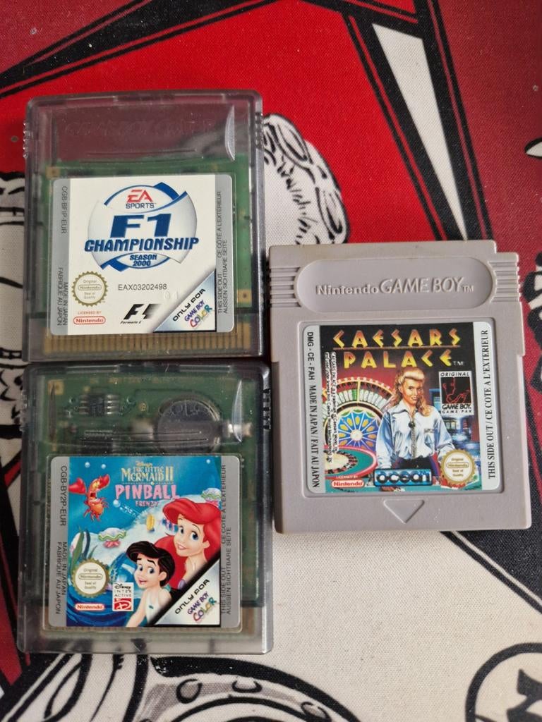Game Boy/Game Boy Color games: F1, Ariel, Caesars Palace, Spelcomputers en Games, Games | Nintendo Game Boy, Gebruikt, 1 speler