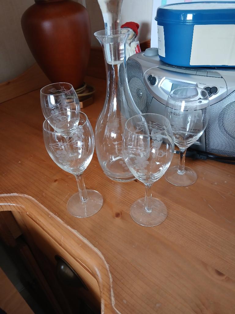Karaf met glazen, Antiek en Kunst, Ophalen of Verzenden