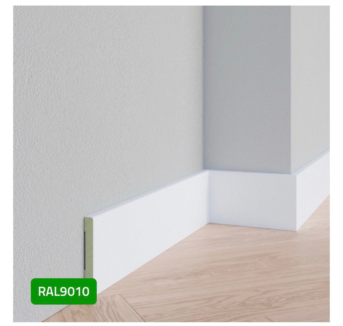 MDF Plint RAL9010 BIO - 12x120mm, 3050mm lengte, Ophalen, Nieuw, Mdf, 250 cm of meer