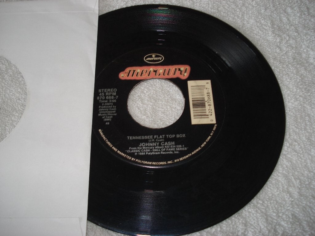 Johnny Cash    Tennessee Flat top box   Usa Mercury, Originele persing, Ophalen of Verzenden, Zo goed als nieuw, Country en Western
